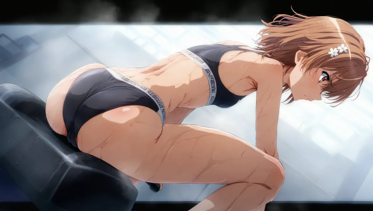 laesbkt Misaka Mikoto Workout Wallpaper 12 NO R18 - Image 70