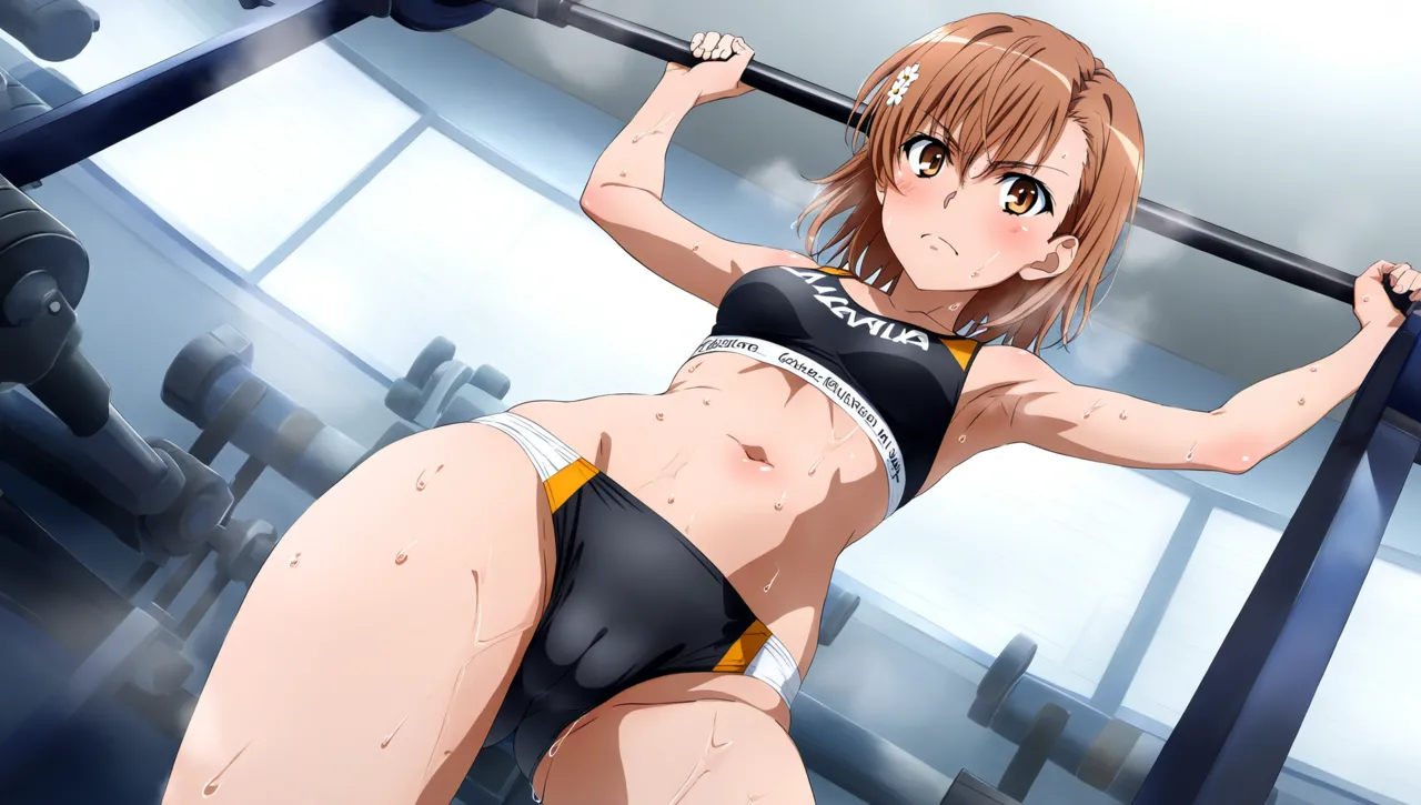laesbkt Misaka Mikoto Workout Wallpaper 12 NO R18 - Image 75
