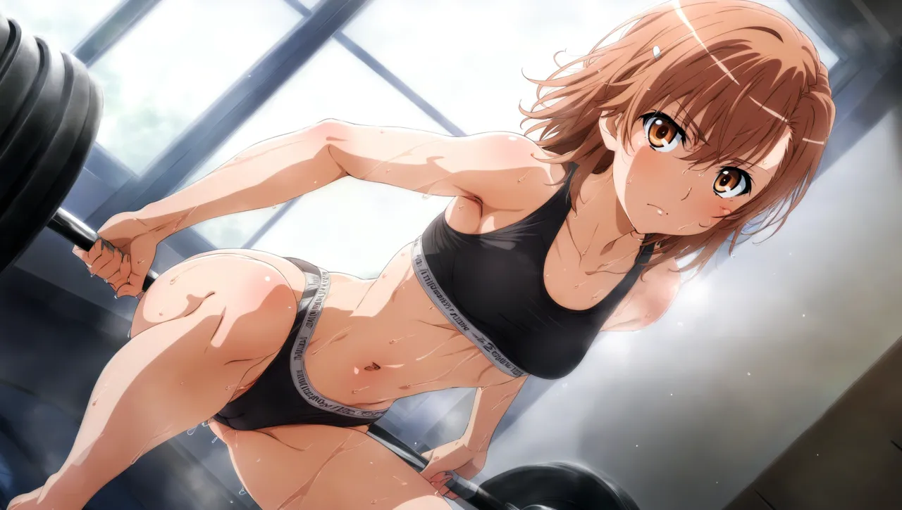 laesbkt Misaka Mikoto Workout Wallpaper 12 NO R18 - Image 77