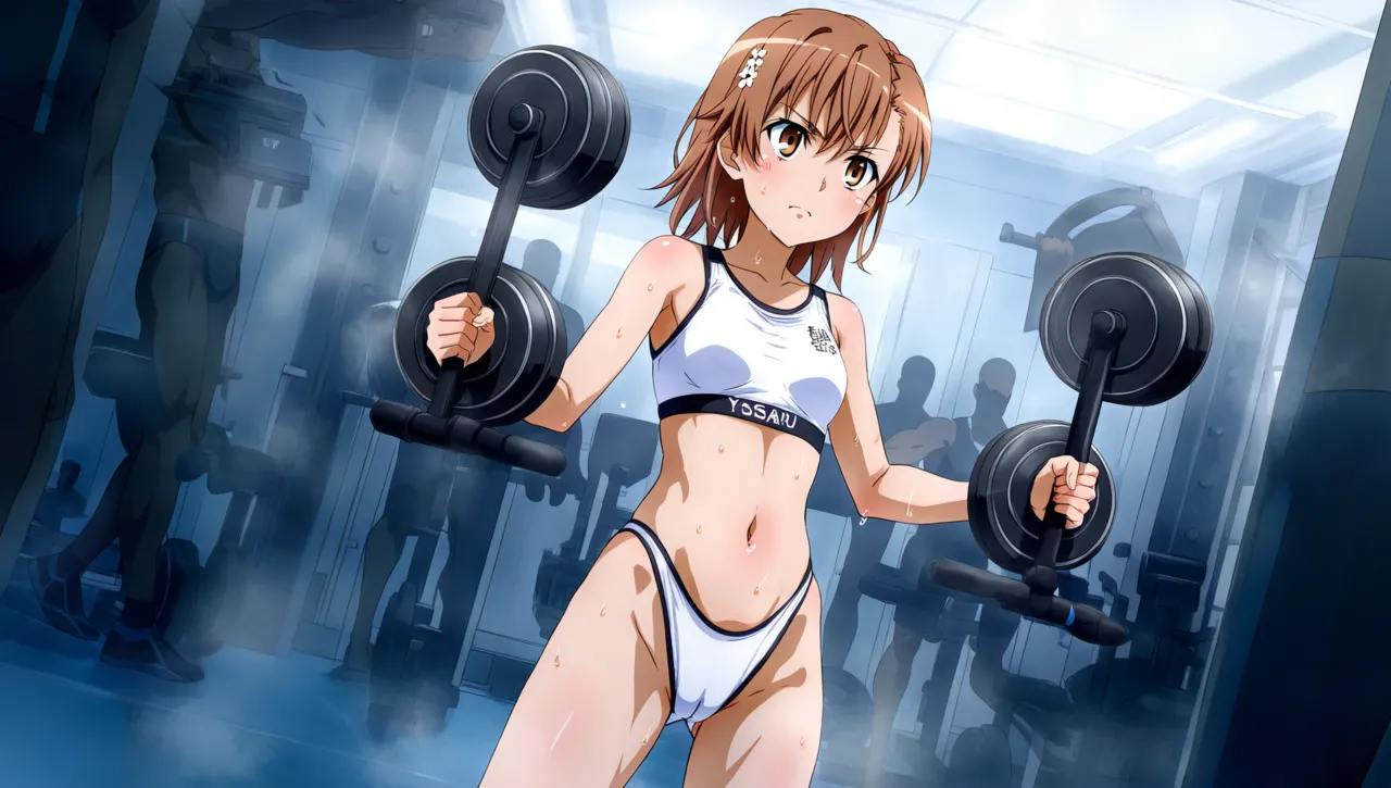 laesbkt Misaka Mikoto Workout Wallpaper 12 NO R18 - Image 79