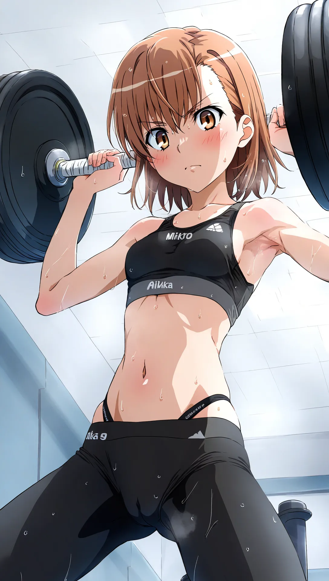 laesbkt Misaka Mikoto Workout Wallpaper 12 NO R18 - Image 82