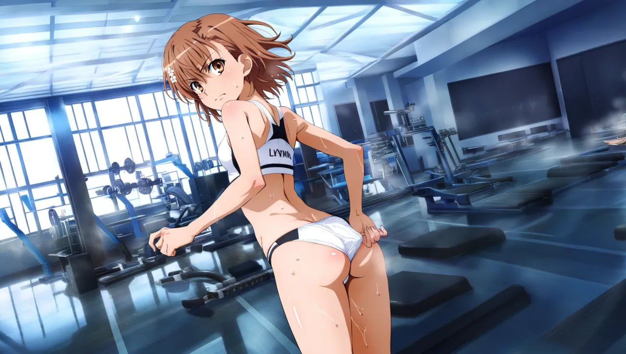 laesbkt Misaka Mikoto Workout Wallpaper 12 NO R18 - Image 83