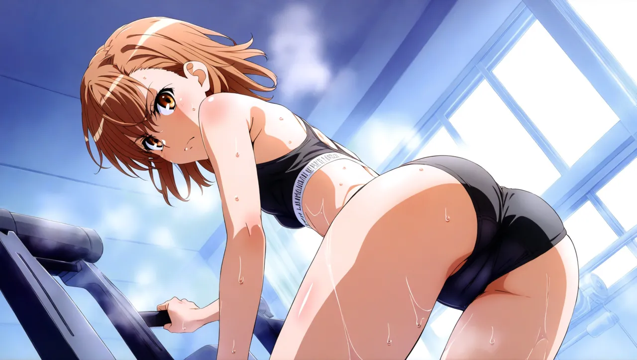 laesbkt Misaka Mikoto Workout Wallpaper 12 NO R18 - Image 88