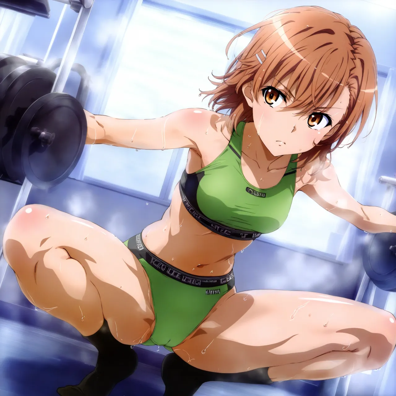 laesbkt Misaka Mikoto Workout Wallpaper 12 NO R18 - Image 90