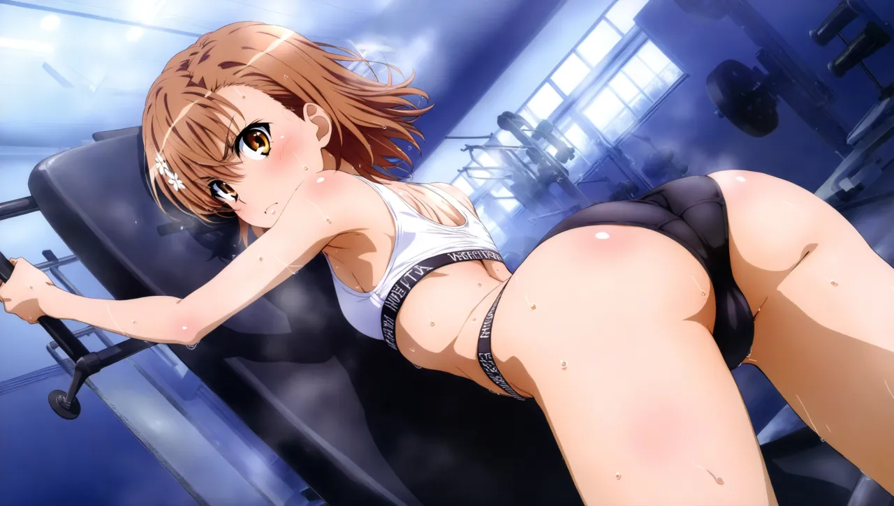 laesbkt Misaka Mikoto Workout Wallpaper 12 NO R18 - Image 97