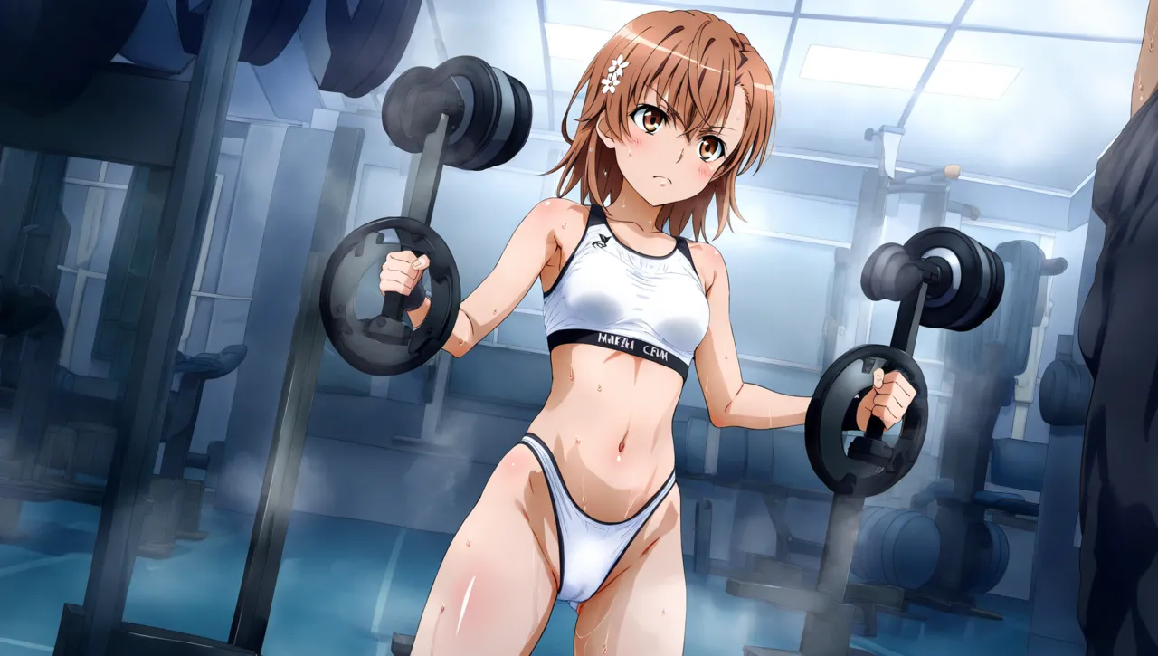 laesbkt Misaka Mikoto Workout Wallpaper 12 NO R18 - Image 98