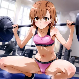 laesbkt Misaka Mikoto Workout Wallpaper 12 NO R18 - Page 107