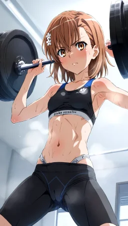 laesbkt Misaka Mikoto Workout Wallpaper 12 NO R18 - Page 12