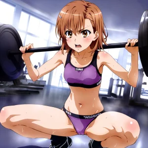 laesbkt Misaka Mikoto Workout Wallpaper 12 NO R18 - Page 120
