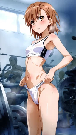 laesbkt Misaka Mikoto Workout Wallpaper 12 NO R18 - Page 121