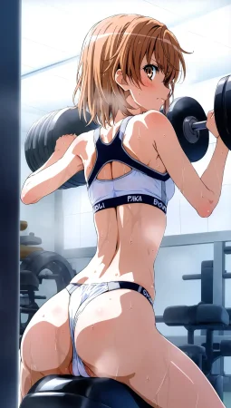 laesbkt Misaka Mikoto Workout Wallpaper 12 NO R18 - Page 134
