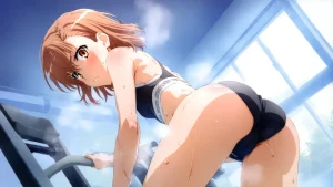 laesbkt Misaka Mikoto Workout Wallpaper 12 NO R18 - Page 14