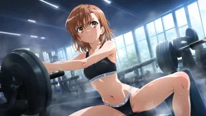 laesbkt Misaka Mikoto Workout Wallpaper 12 NO R18 - Page 157