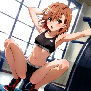 laesbkt Misaka Mikoto Workout Wallpaper 12 NO R18 - Page 196