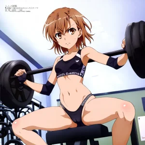 laesbkt Misaka Mikoto Workout Wallpaper 12 NO R18 - Page 197