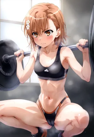 laesbkt Misaka Mikoto Workout Wallpaper 12 NO R18 - Page 200