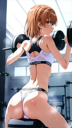 laesbkt Misaka Mikoto Workout Wallpaper 12 NO R18 - Page 21