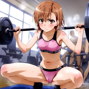 laesbkt Misaka Mikoto Workout Wallpaper 12 NO R18 - Page 26