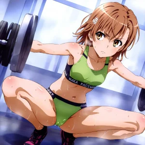 laesbkt Misaka Mikoto Workout Wallpaper 12 NO R18 - Page 27