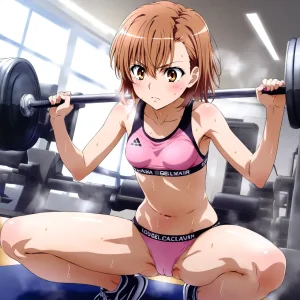 laesbkt Misaka Mikoto Workout Wallpaper 12 NO R18 - Page 29