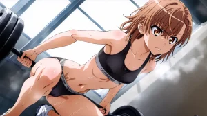 laesbkt Misaka Mikoto Workout Wallpaper 12 NO R18 - Page 34