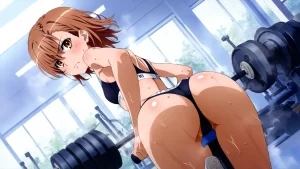 laesbkt Misaka Mikoto Workout Wallpaper 12 NO R18 - Page 37