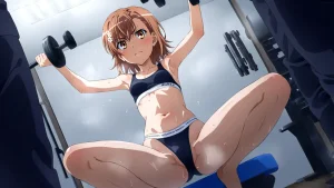 laesbkt Misaka Mikoto Workout Wallpaper 12 NO R18 - Page 39