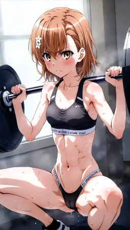 laesbkt Misaka Mikoto Workout Wallpaper 12 NO R18 - Page 45