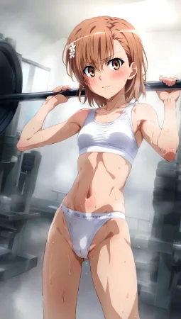 laesbkt Misaka Mikoto Workout Wallpaper 12 NO R18 - Page 52