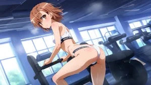 laesbkt Misaka Mikoto Workout Wallpaper 12 NO R18 - Page 55