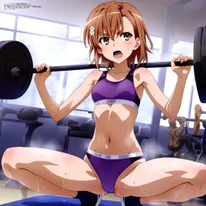 laesbkt Misaka Mikoto Workout Wallpaper 12 NO R18 - Page 56