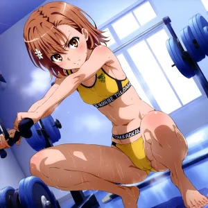 laesbkt Misaka Mikoto Workout Wallpaper 12 NO R18 - Page 63