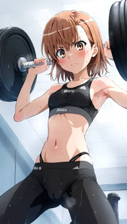 laesbkt Misaka Mikoto Workout Wallpaper 12 NO R18 - Page 82
