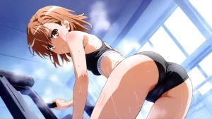 laesbkt Misaka Mikoto Workout Wallpaper 12 NO R18 - Page 88