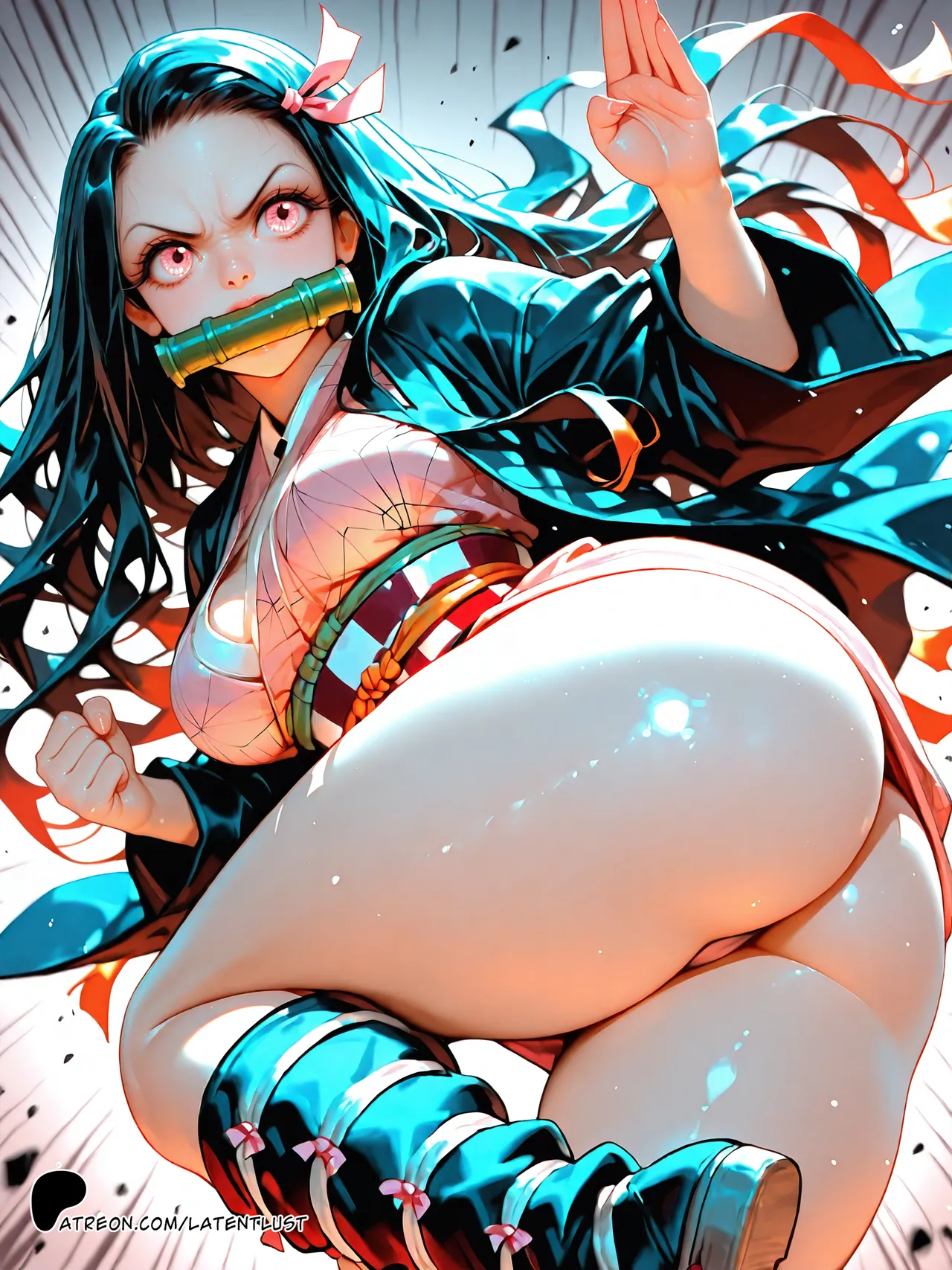 LatentLust - Defeated Nezuko Demon Slayer - Image 26