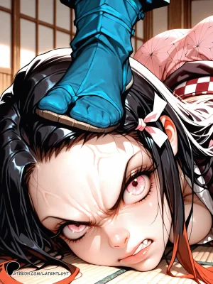 LatentLust - Defeated Nezuko Demon Slayer - Page 33
