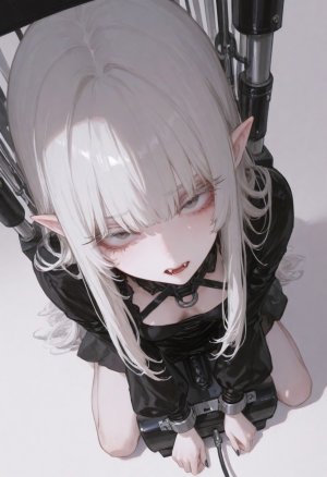 Latex Bodysuits Bent-Over Stretch - Her Fanged, Sleepy-Eyed Gaze molny - Page 4