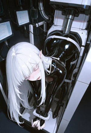 Latex Bodysuits Bent-Over Stretch - Her Fanged, Sleepy-Eyed Gaze molny - Page 7