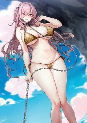 L.G.C. Ribyuhki Ougata Inu Mitai na Kanojo 2 Beach de Kin Bikini Hen 大型犬一样的女友 沙滩金色比基尼篇 Chinese 佐宗棠个人汉化 Digital - Page 34