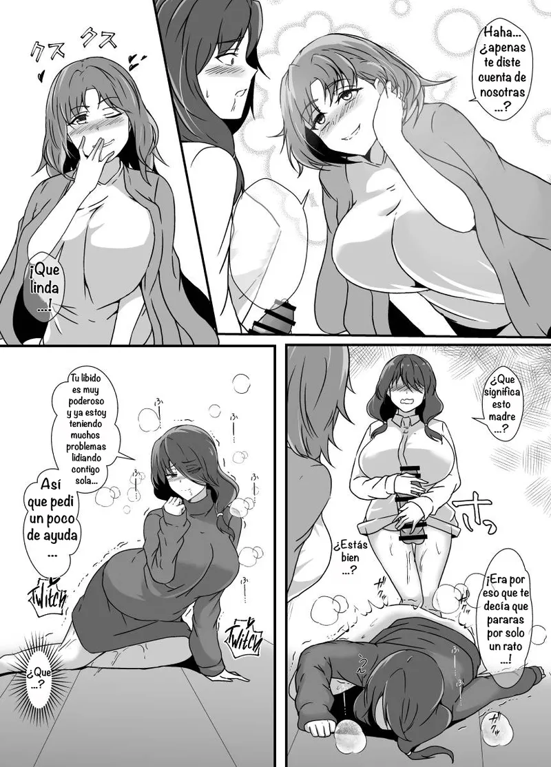 Lilium Kyouwakoku Shimakawa Musume ga Futanari Zetsurin nanode Mamatomo ni Seishori o Tetsudatte Morau My Daughter Is An Insatiable Dickchick, So I Asked My Fellow Mother Friends For Some Help Spanish Amaterasu - Image 11