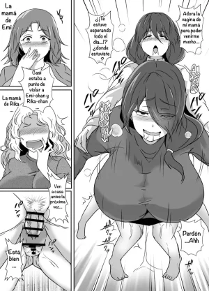 Lilium Kyouwakoku Shimakawa Musume ga Futanari Zetsurin nanode Mamatomo ni Seishori o Tetsudatte Morau My Daughter Is An Insatiable Dickchick, So I Asked My Fellow Mother Friends For Some Help Spanish Amaterasu - Page 8