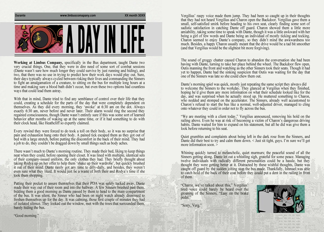 Limbus Company Thrive Fanzine Zine Wallpapers Emotes Digital - Image 19