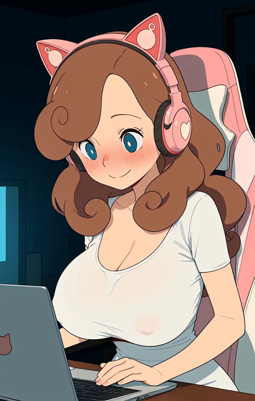 Lin Transformation to CowGirl with gigantic breasts - Image 3