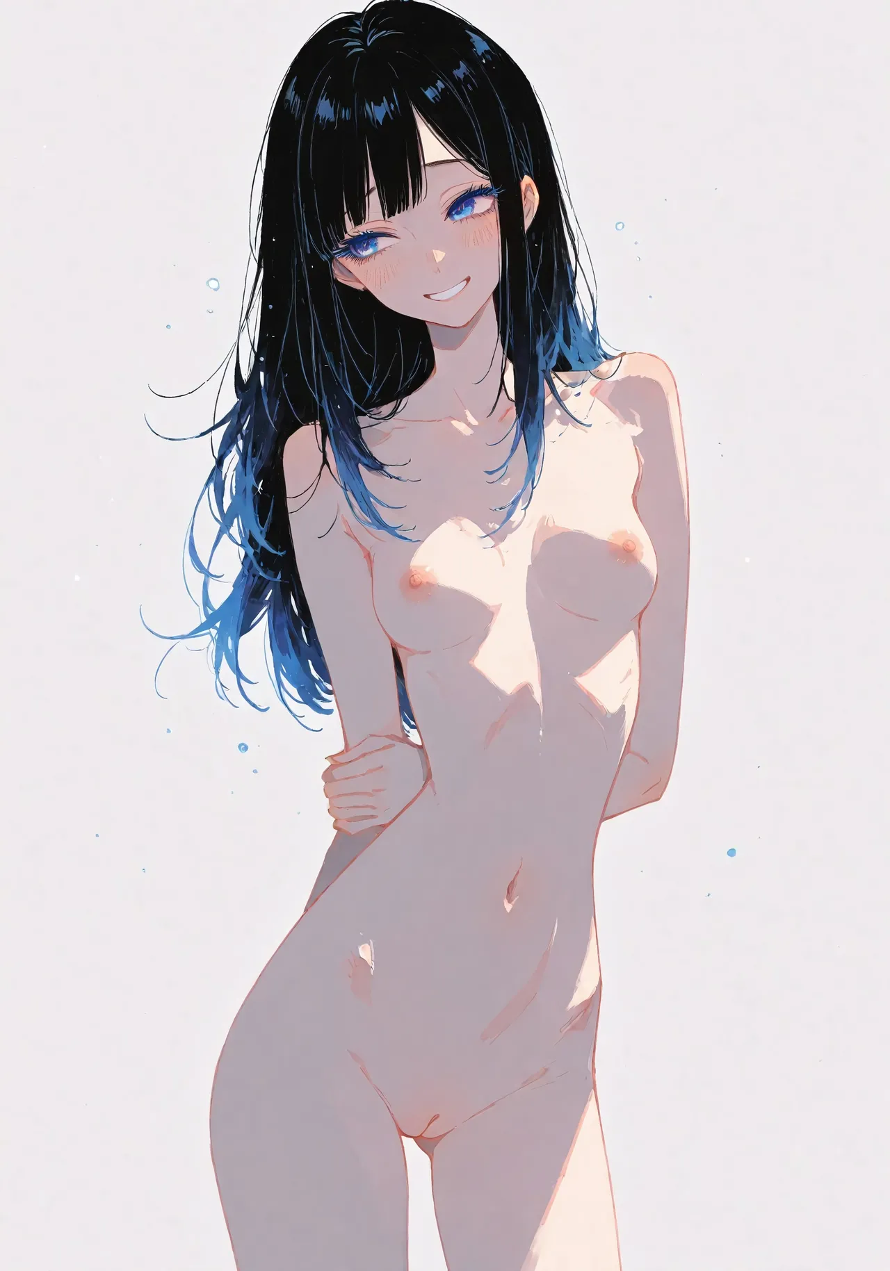 Long Hair, Models Bare - The Slim, Thigh-Highed Tease - Image 20