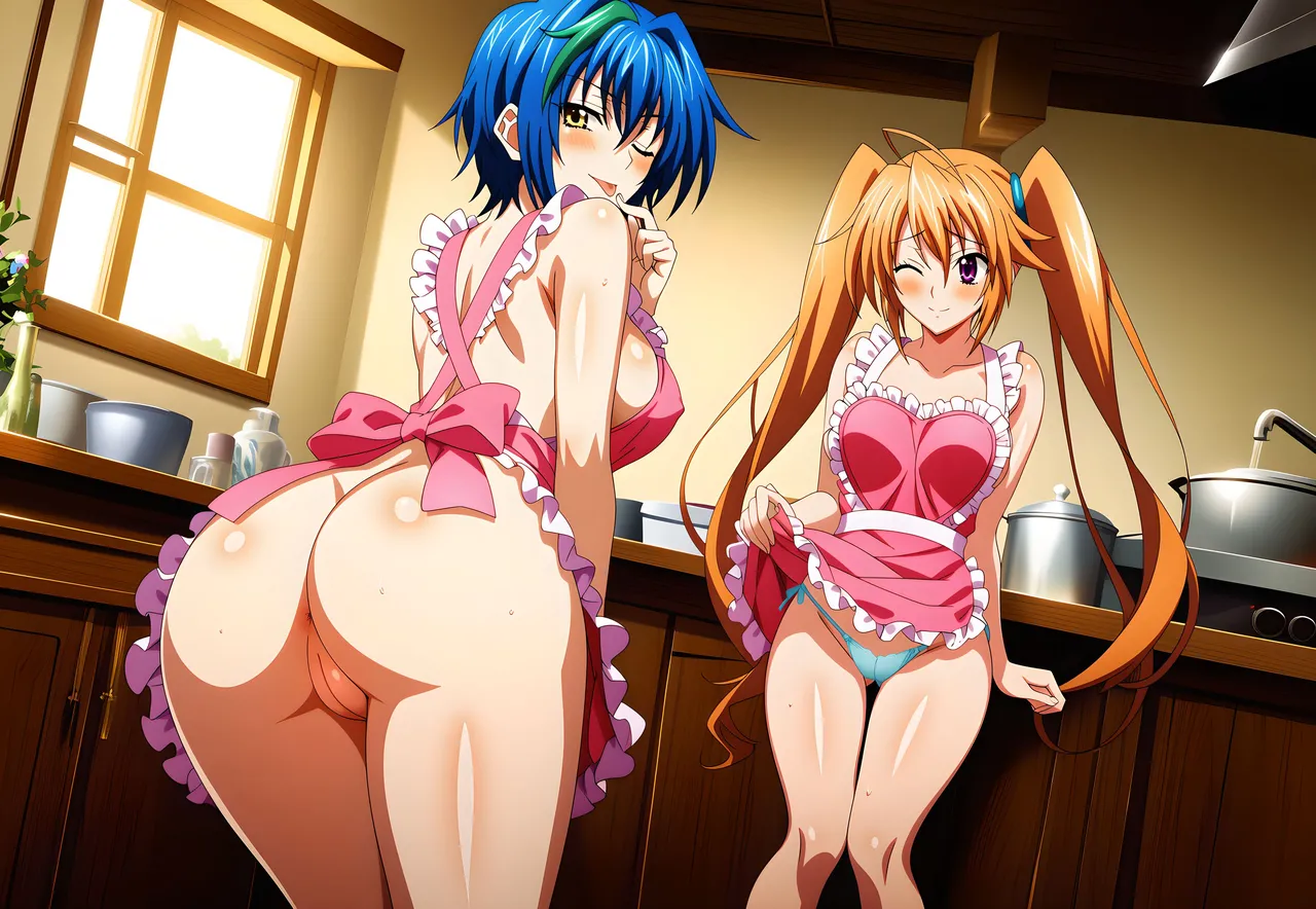LoveHUwU Xenovia Quarta x Irina Shidou Yuri High School DxD - Image 119