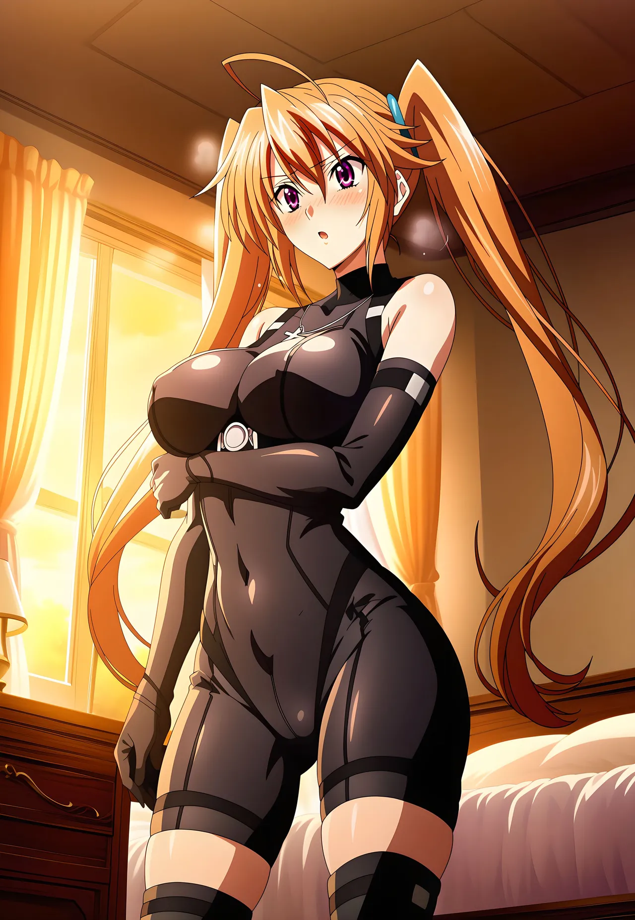 LoveHUwU Xenovia Quarta x Irina Shidou Yuri High School DxD - Image 21