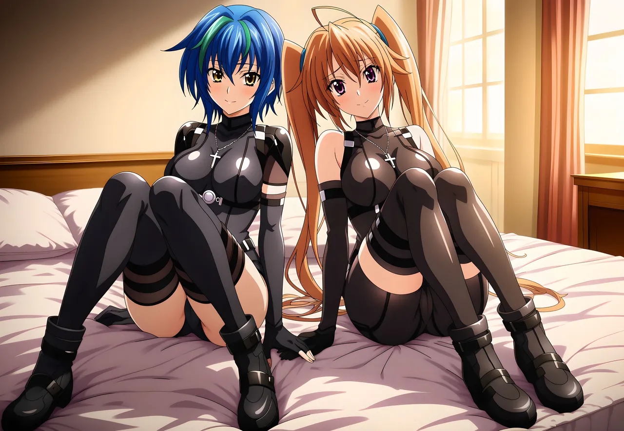 LoveHUwU Xenovia Quarta x Irina Shidou Yuri High School DxD - Image 3