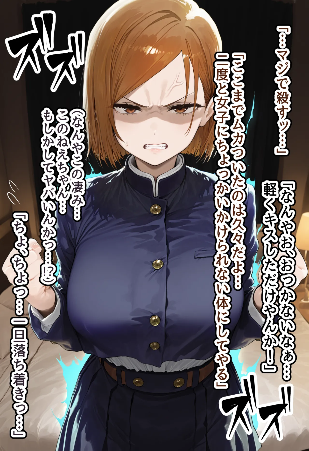 美少女がキモ男に妊娠させられる 男勝りな強気美少女釘崎野薔薇ちゃんは孕ませおじさんのデカマラファックで即敗北ドMで甘えん坊な妊婦妻に堕ちる - Image 24