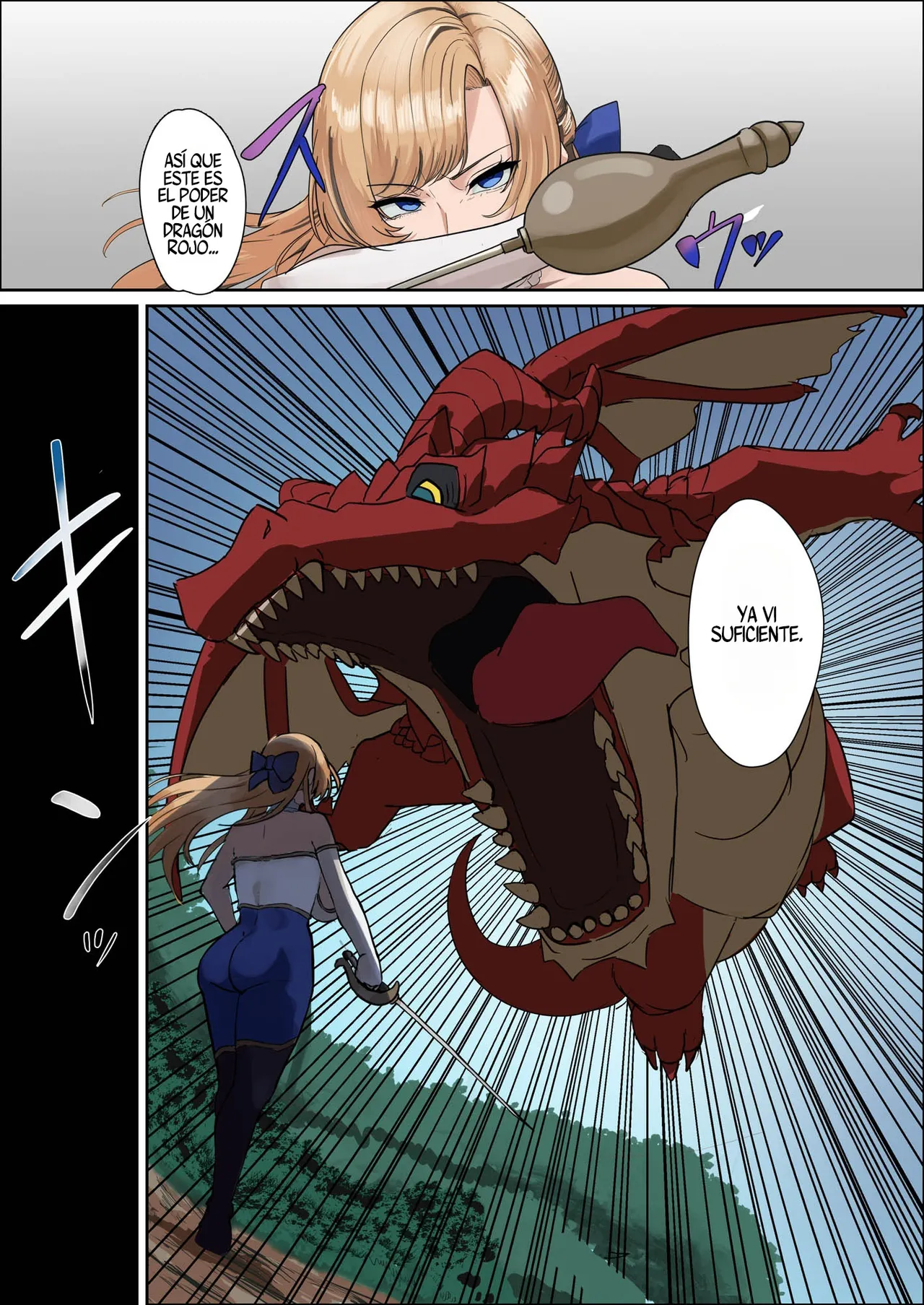 Mainichi Angel Caballera Femenina de Enormes Pechos Aliarme con un monstruo debilucho Qué clase de broma es esta Spanish MerylSubs Digital - Image 12