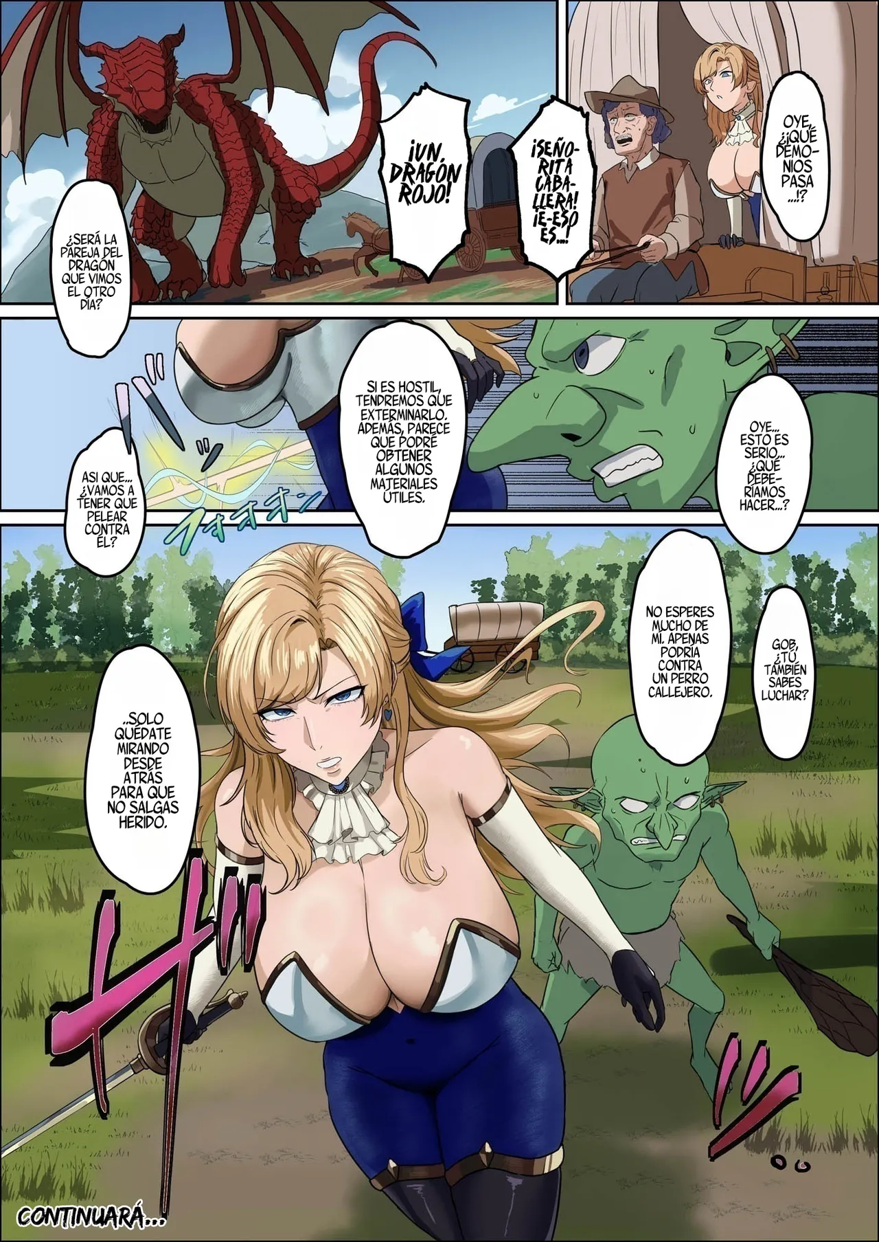 Mainichi Angel Caballera Femenina de Enormes Pechos Aliarme con un monstruo debilucho Qué clase de broma es esta Spanish MerylSubs Digital - Image 59